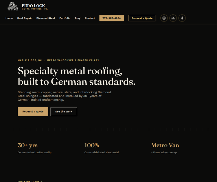 Euro Lock Metal Roofing Inc.