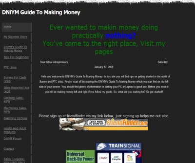 DNiYM's Guide To Making Money