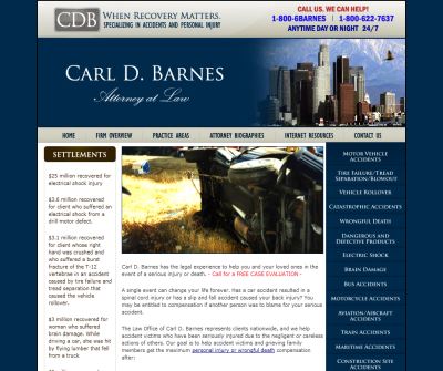 CarlDBarnes.com – Specializing in Accidents and Personal Injury
