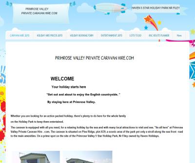 PRIMROSE VALLEY PRIVATE CARAVAN HIRE