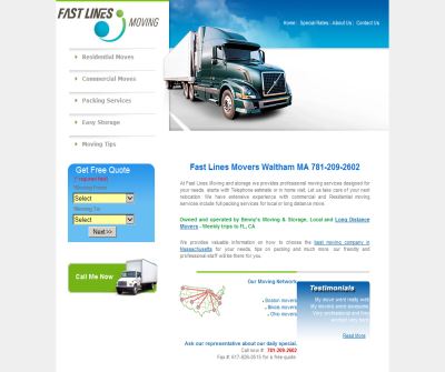 Boston Movers - Fast Lines Moving - Boston Moving Company