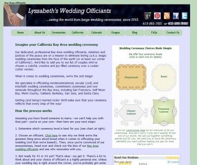 Lyssabeth's San Francisco Bay Area Wedding Officiants