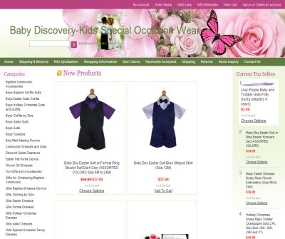 Baby Discovery Flower Girl Dresses & Boy Tuxedos
