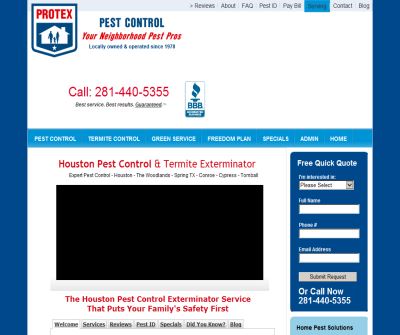 Pest Control Extermination Houston Spring The Woodlands TX