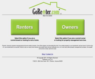 Property Management Company GoRenter.com 2009 Summer Specials