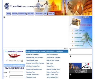 cheap air tickets, Creative Tours & Travels, Tourism India
