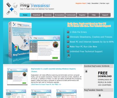 RegTweaker - Perfect Windows Optimizer