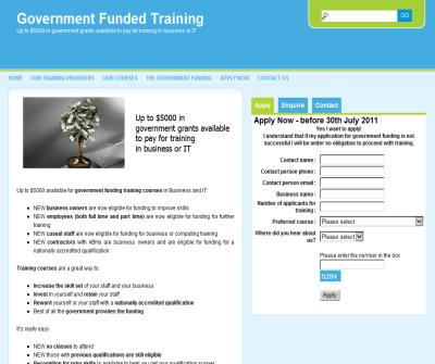 Government Funded Training