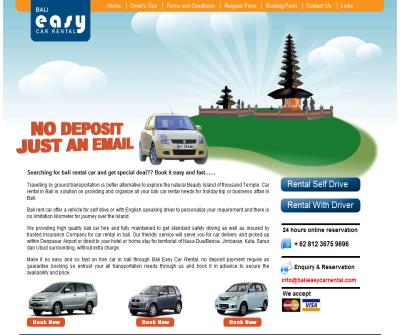 Bali rent car, Car rental in bali, self drive and with driver