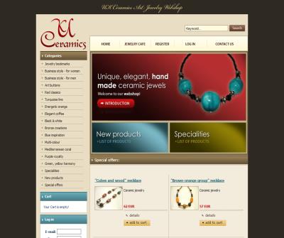 UK Ceramics Art Jewelry Webshop.