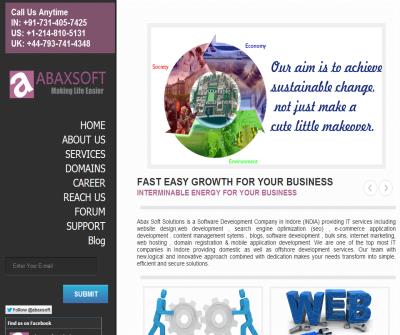 Abax Soft SOlution Website | CRM | HRM | ERP | Customized Software | Domain | Hosting