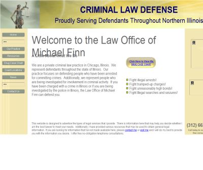 Private Criminal Defense - Michael Finn (312) 662-1022
