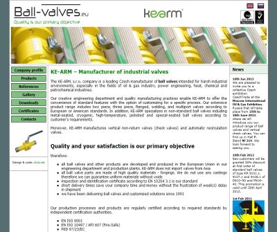 KE-ARM - Manufacturer of ball valves