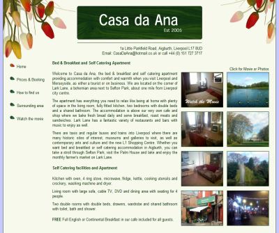 Self catering apartment | Lark Lane | Liverpool | Sefton Park | Casa da Ana