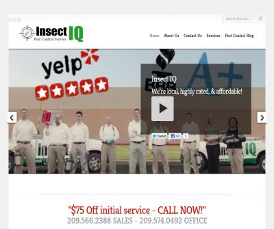 Insect IQ Pest Control Services, Modesto's finest commercial and residential pest control company.