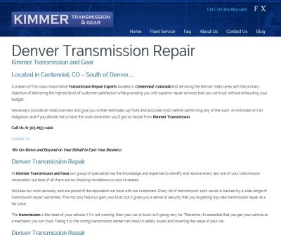 Denver Transmission Repair