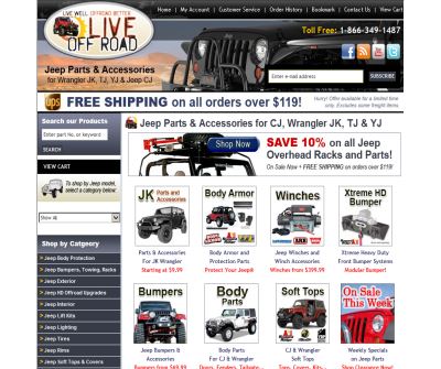 Live Offroad - CJ and Wrangler Parts & Accessories
