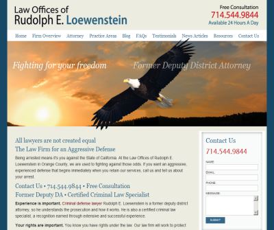 Attorneys at Law Offices of Rudolph E. Loewenstein offers legal advices in the cases related to criminal defense and domestic violence.