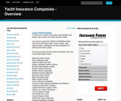 Yacht Insurance Companies - Overview