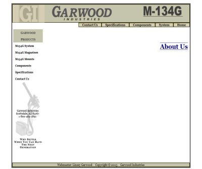 Garwood Industries | M 134, Minigun, Helicopter Gatling Gun