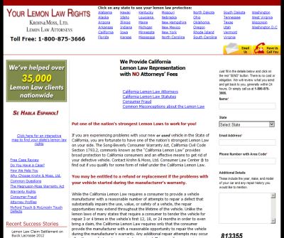 California Lemon Law