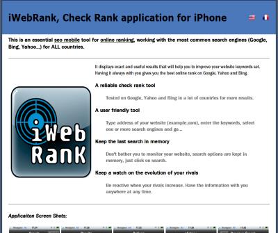 iWebRank SEO Mobile - Check Rank iPhone App