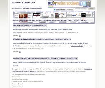 Factores Posicionamiento Web