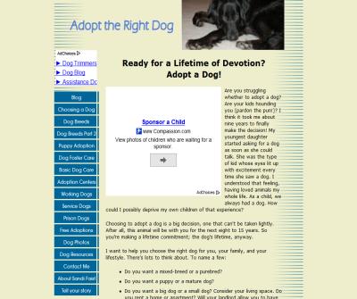 Adopt the Right Dog