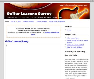 Guitar Teacher Dorking | Guitar Tutor Dorking | Guitar Lessons Godalming