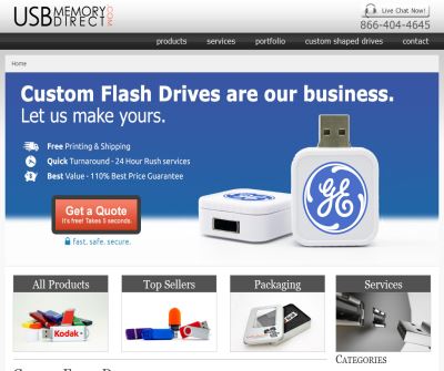 USBMemoryDirect Custom USB Flash Drives