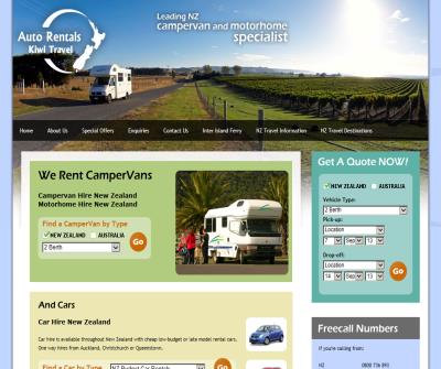 Campervan Motorhome Hire New Zealand