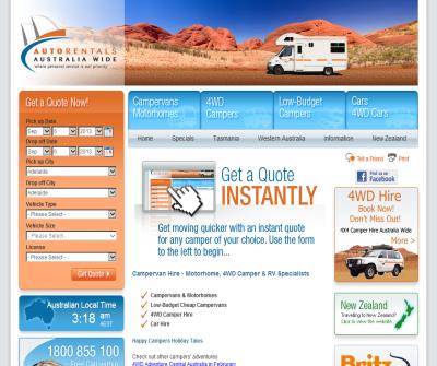 Campervan Motorhome Hire Australia