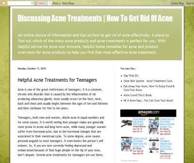 Discussing Acne Treatments