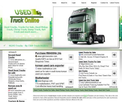 Used dump trucks for sale