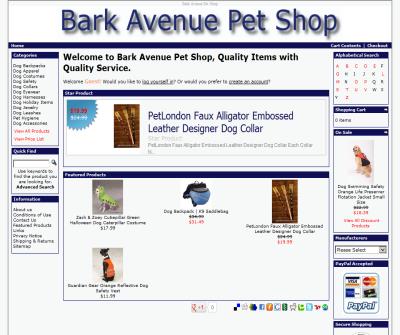 Bark Avenue Pet Shop