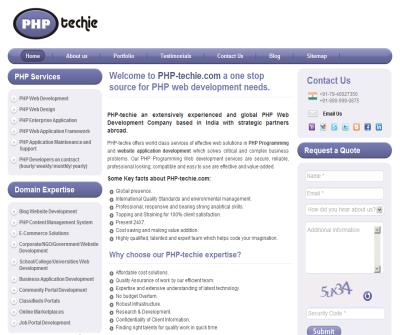 PHP Web Development Company, Website Application Development, PHP Programming