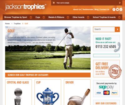 golf trophies