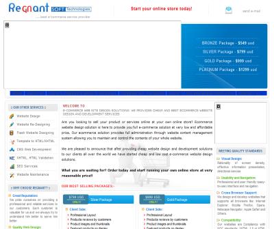 Best ecommerce website design development solution services India