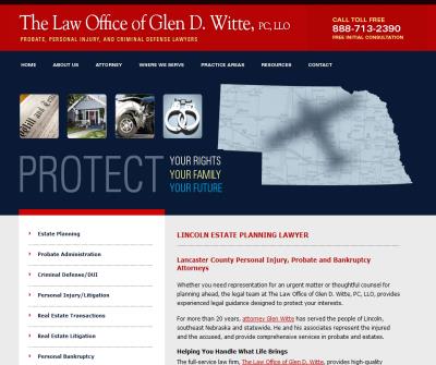 The Law offices of Glen D. Witte , PC , LLO