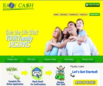 EAZYCASH- PAY DAY LOAN , CHEQUE CASHING , CAR LOAN