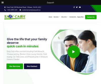 EAZYCASH - PAY DAY LOAN , CHEQUE CASHING , CAR TITLE LOANS